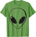 Grunge Green Alien Face Halloween Costume Vintage - Adult & Kids T-Shirts, Sweatshirts & Hoodies apparel design preview 1
