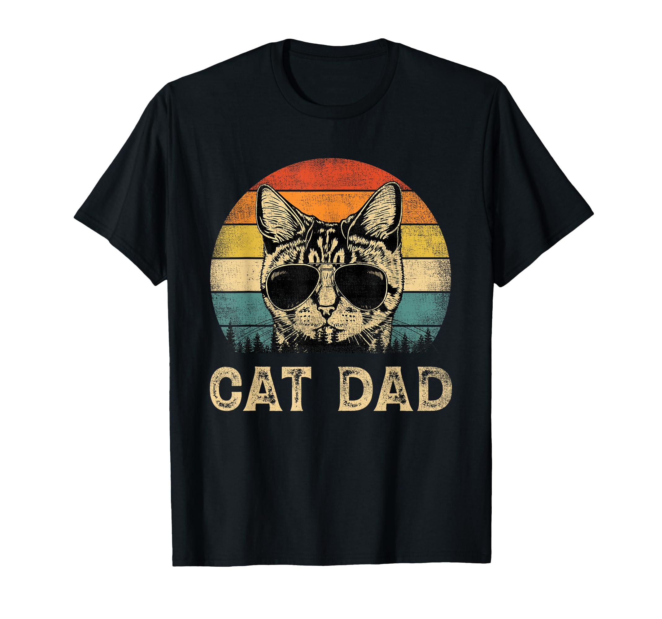 Cat Dad Cat Lovers Daddy Fathers Day T-Shirt - Trendy Graphic Unisex - T-Shirt, Sweatshirt, Hoodie