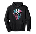 Skeleton Soccer Ice Cream Drip Game Hoodie - Custom Art Print for Adults - T-Shirt, Sweatshirt, Hoodie