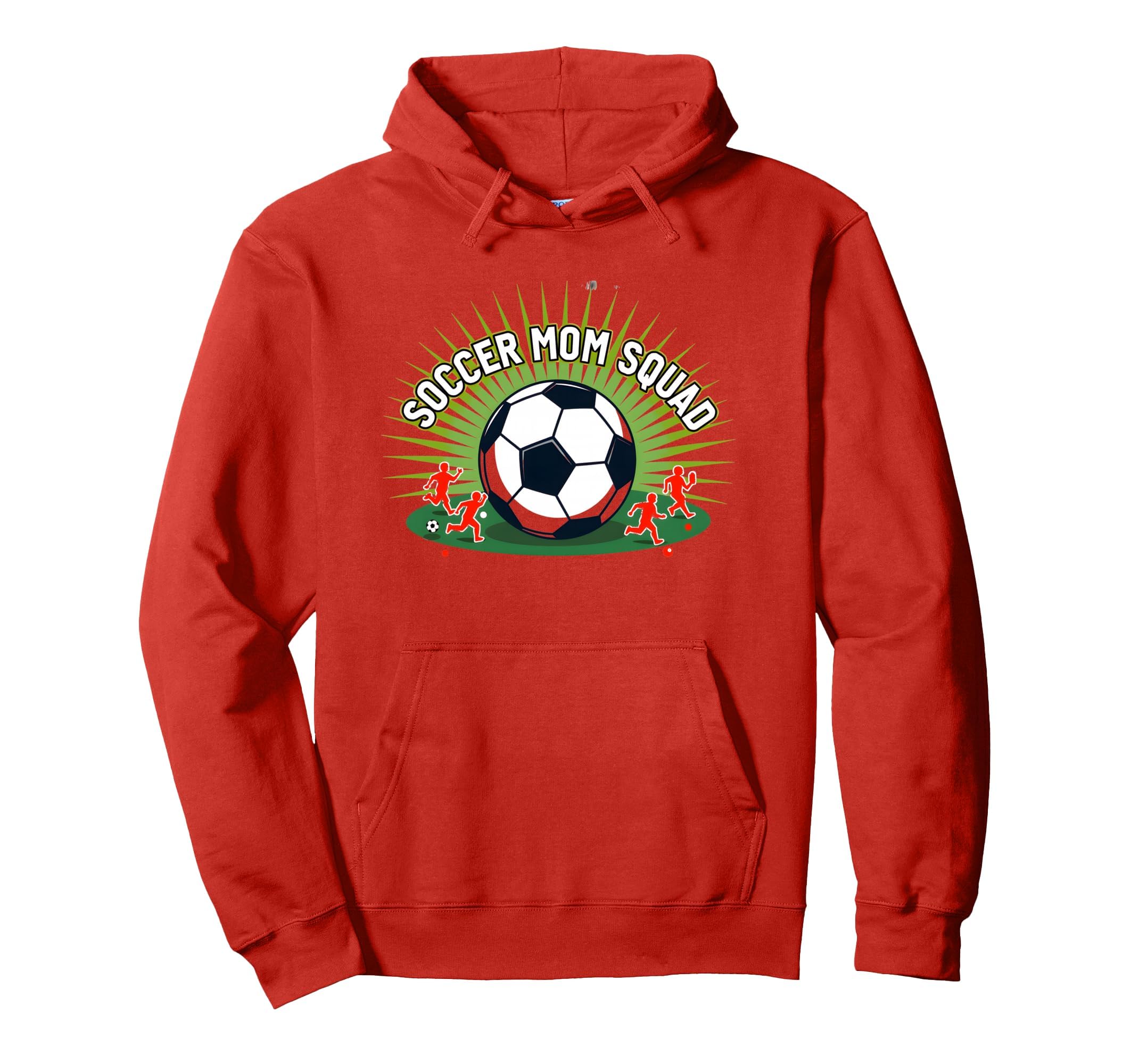Soccer Mom Squad Sporty Parent Team Hoodie - Novelty Apparel Men Women - T-Shirt, Sweatshirt, Hoodie