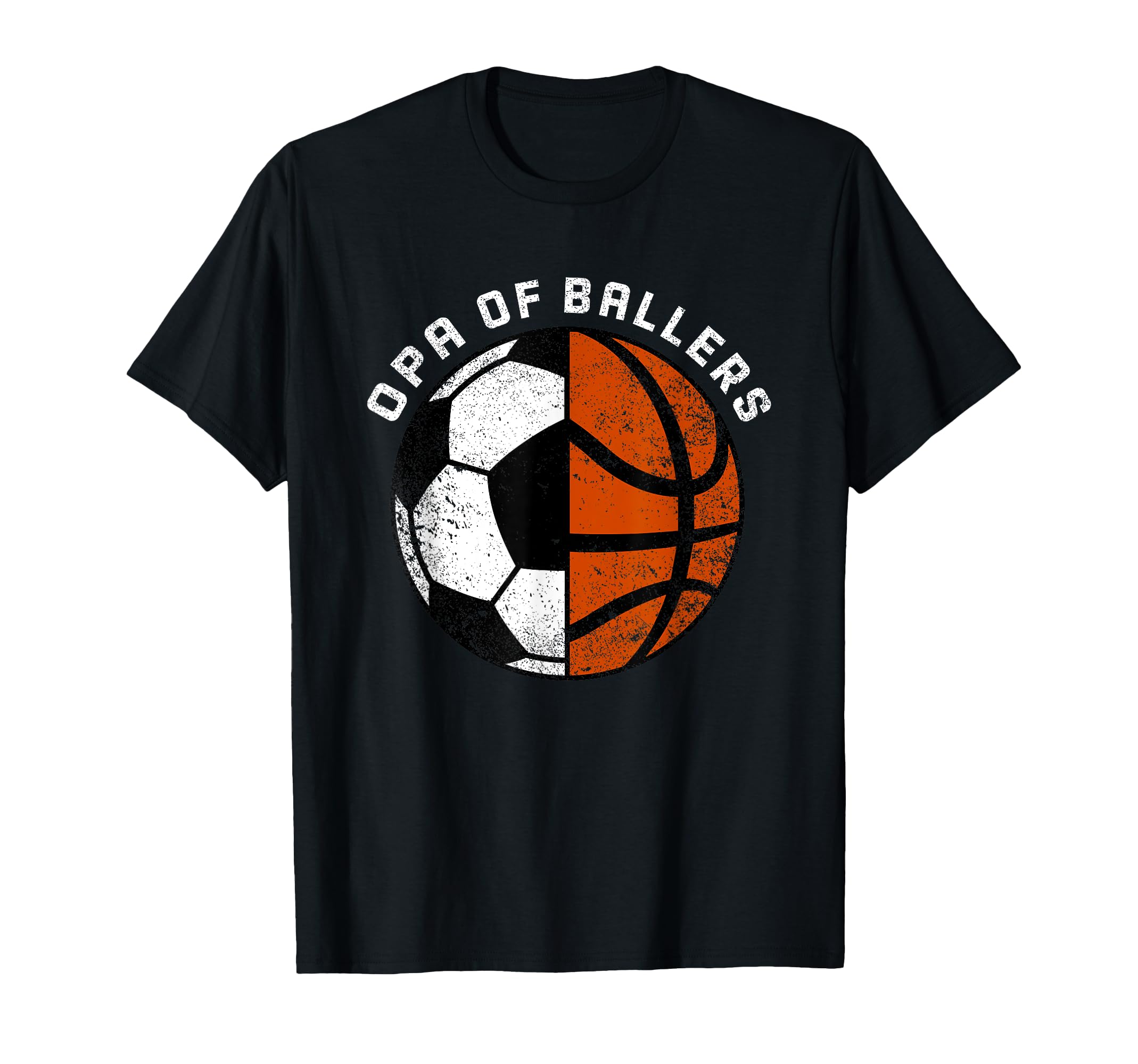 Opa Ballers Funny Soccer Basketball T-Shirt - Minimalist Print for Adults - T-Shirt, Sweatshirt, Hoodie