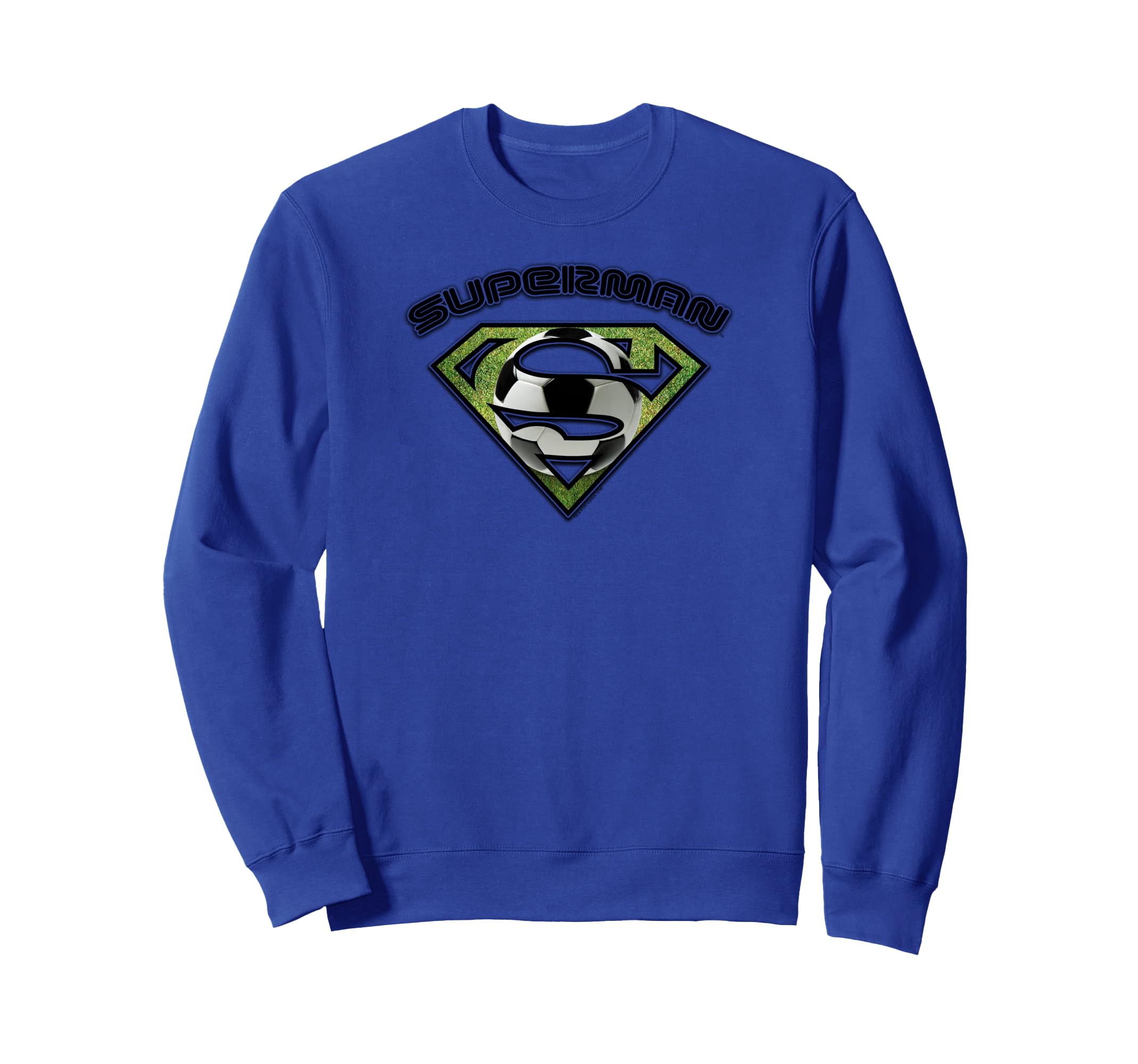 Superman Soccer Shield Sweatshirt - Trendy Graphic Men Women - T-Shirt, Sweatshirt, Hoodie
