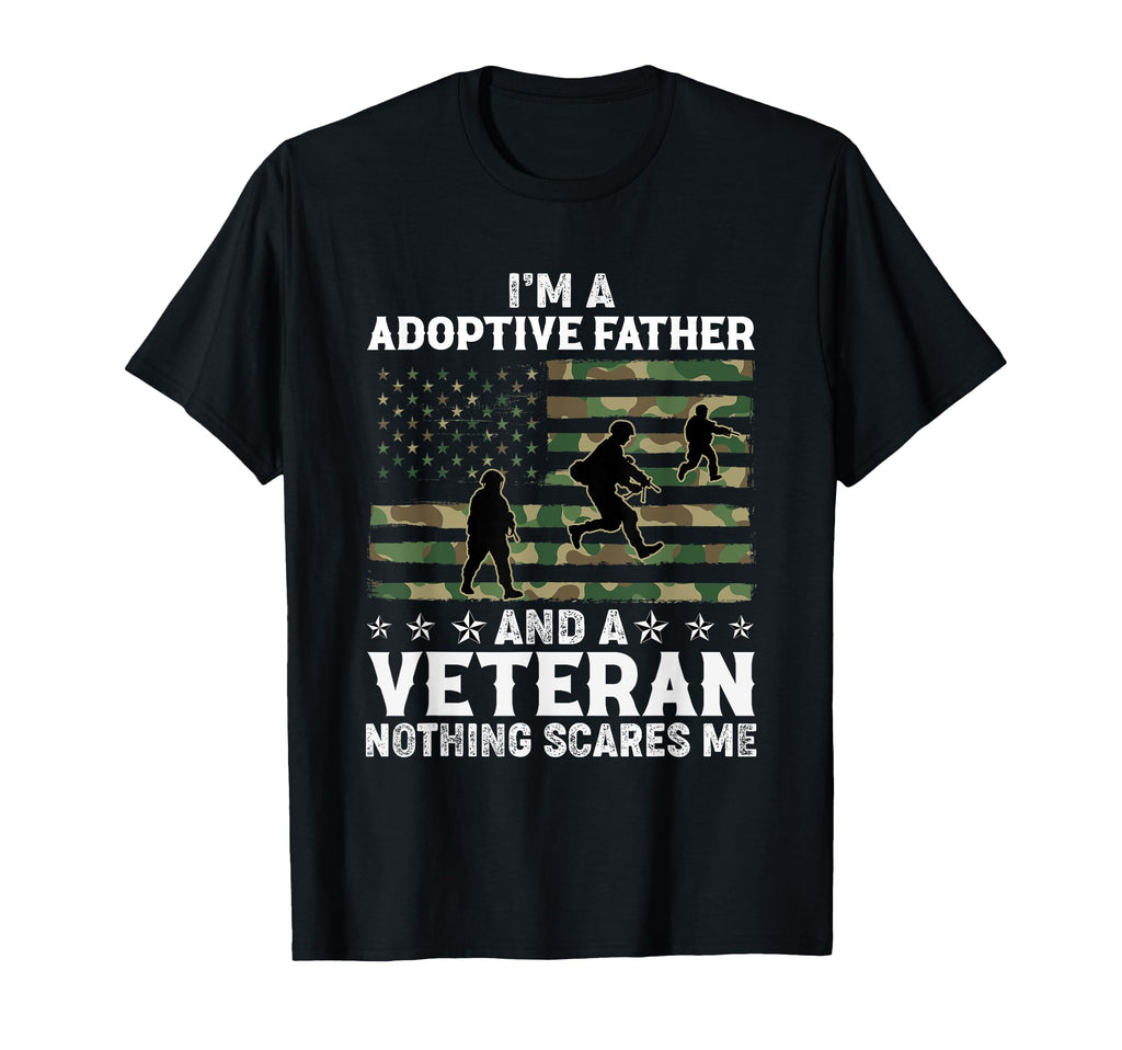 Adoptive Father Veteran Pride Dads T-Shirt - Aesthetic Graphic Men Women - T-Shirt, Sweatshirt, Hoodie