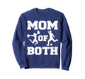 Mom Both Funny Soccer Cheer Mom Sweatshirt - Custom Art Print Men Women - T-Shirt, Sweatshirt, Hoodie