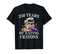 Sarcastic 250 Years Eating Crayons T-Shirt - Custom Art Print Unisex - T-Shirt, Sweatshirt, Hoodie