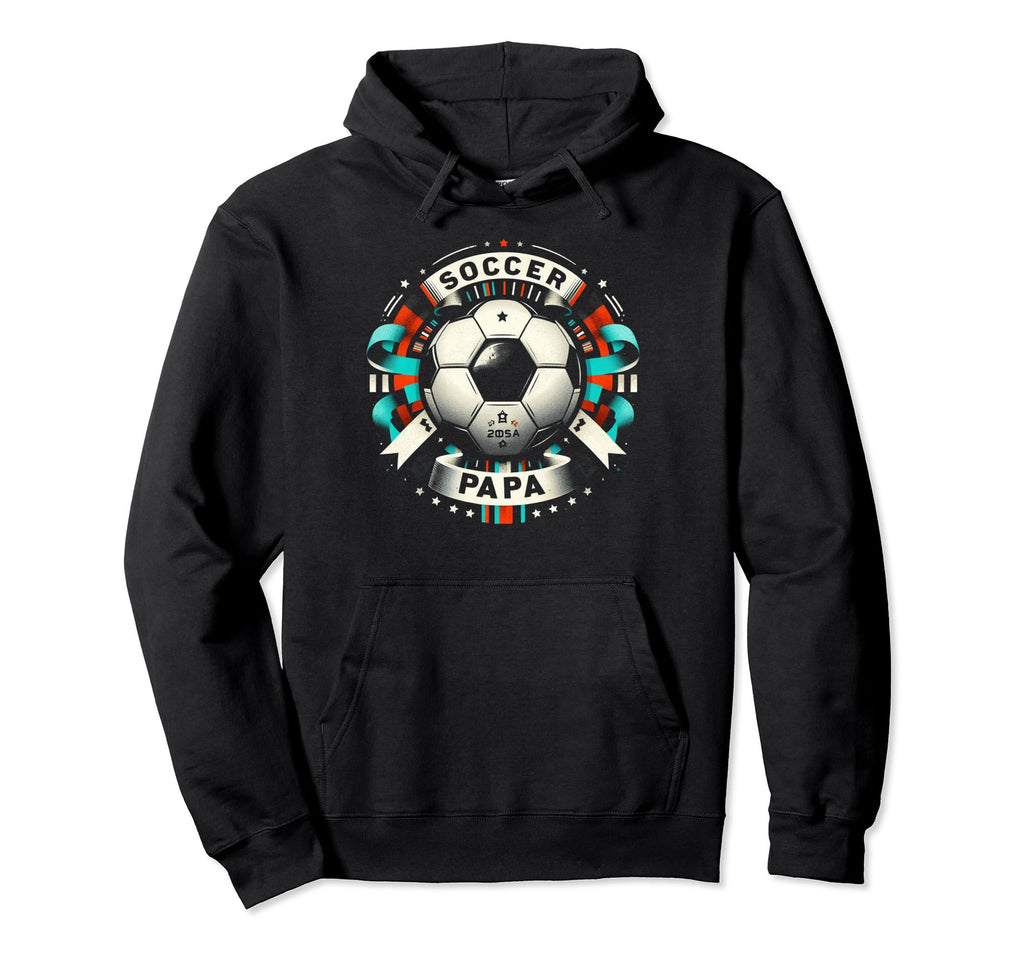 Soccer Papa Family Matching Dad Fathers Day Hoodie - Novelty Apparel Unisex - T-Shirt, Sweatshirt, Hoodie