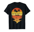 Palm Trees Sunset 70S Palm Trees T-Shirt - Custom Art Print for Adults - T-Shirt, Sweatshirt, Hoodie