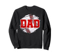 Baseball Dad Baseball Lovers Funny Sweatshirt - Graphic Print Men Women - T-Shirt, Sweatshirt, Hoodie