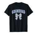 Granddad Coquette Toile Blue Bow T-Shirt - Casual Everyday Wear Unisex - T-Shirt, Sweatshirt, Hoodie