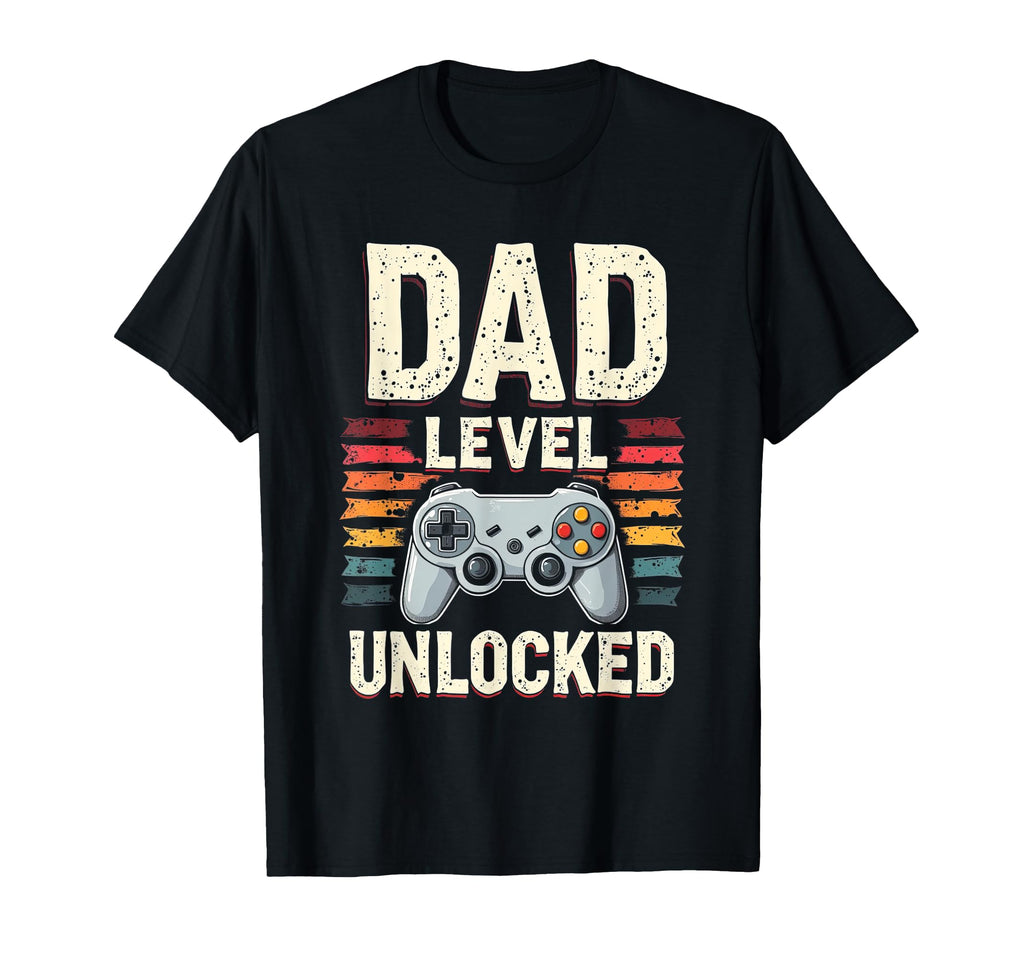 Dad Level Unlocked Funny Gamer Dad T-Shirt - Trendy Graphic Unisex - T-Shirt, Sweatshirt, Hoodie
