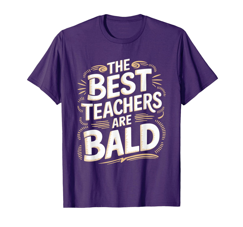 Bald Teacher Hair Loss Baldness Bald T-Shirt - Unique Graphic for Adults - T-Shirt, Sweatshirt, Hoodie