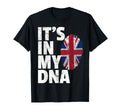 Its My Dna British Flag England Uk T-Shirt - Minimalist Print for Adults - T-Shirt, Sweatshirt, Hoodie