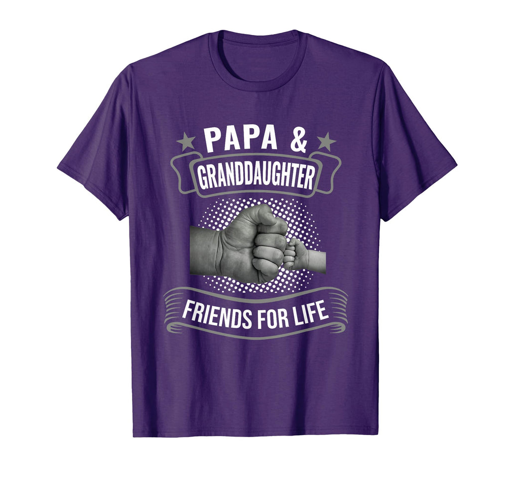 Papa Granddaughter Friends Life T-Shirt - Unique Graphic Men Women - T-Shirt, Sweatshirt, Hoodie