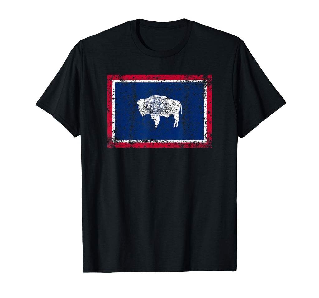 State Wyoming Flag Fun Fall Hiking T-Shirt - Minimalist Print for Adults - T-Shirt, Sweatshirt, Hoodie