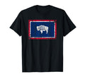 State Wyoming Flag Fun Fall Hiking T-Shirt - Minimalist Print for Adults - T-Shirt, Sweatshirt, Hoodie