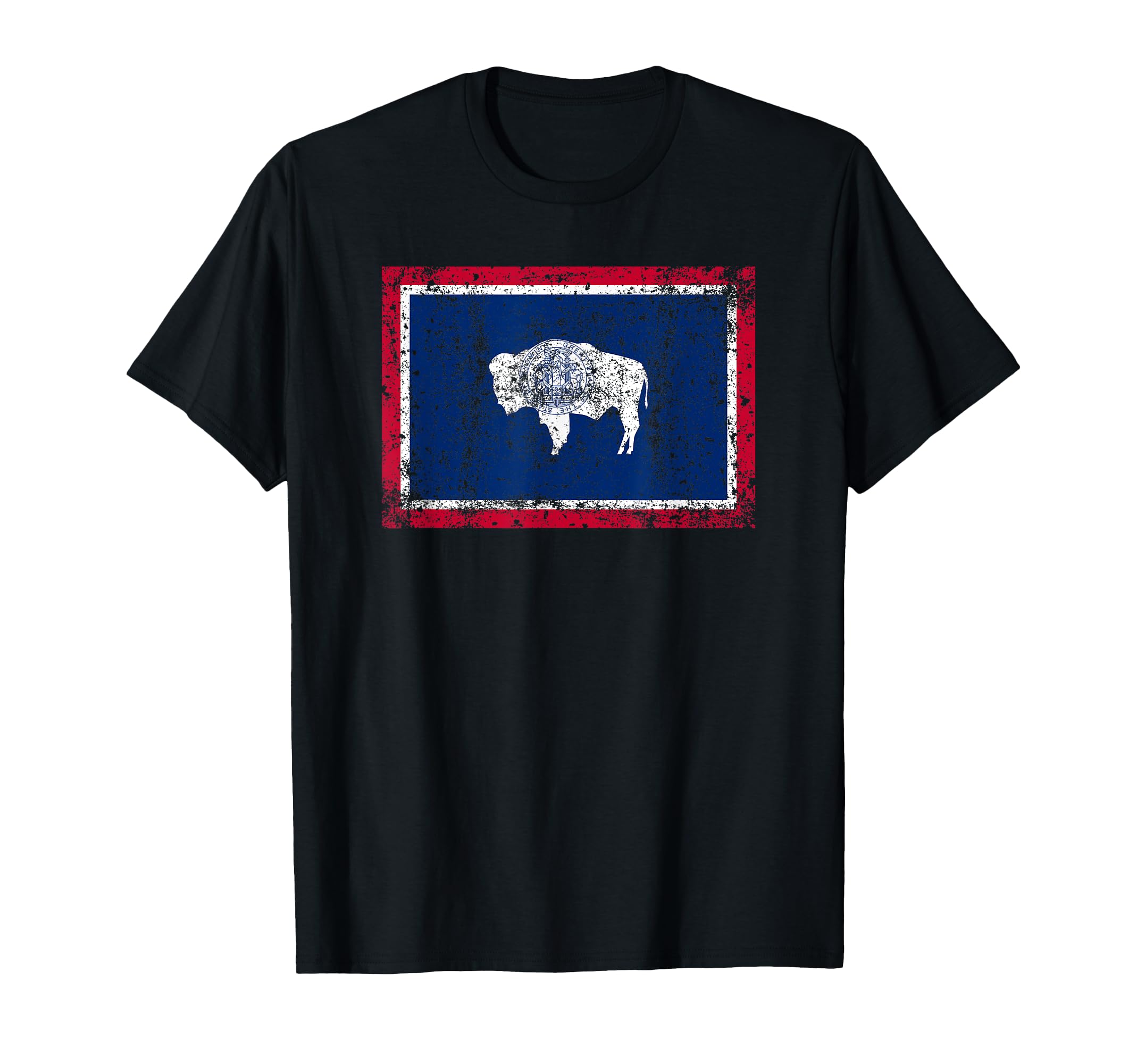 State Wyoming Flag Fun Fall Hiking T-Shirt - Minimalist Print for Adults - T-Shirt, Sweatshirt, Hoodie