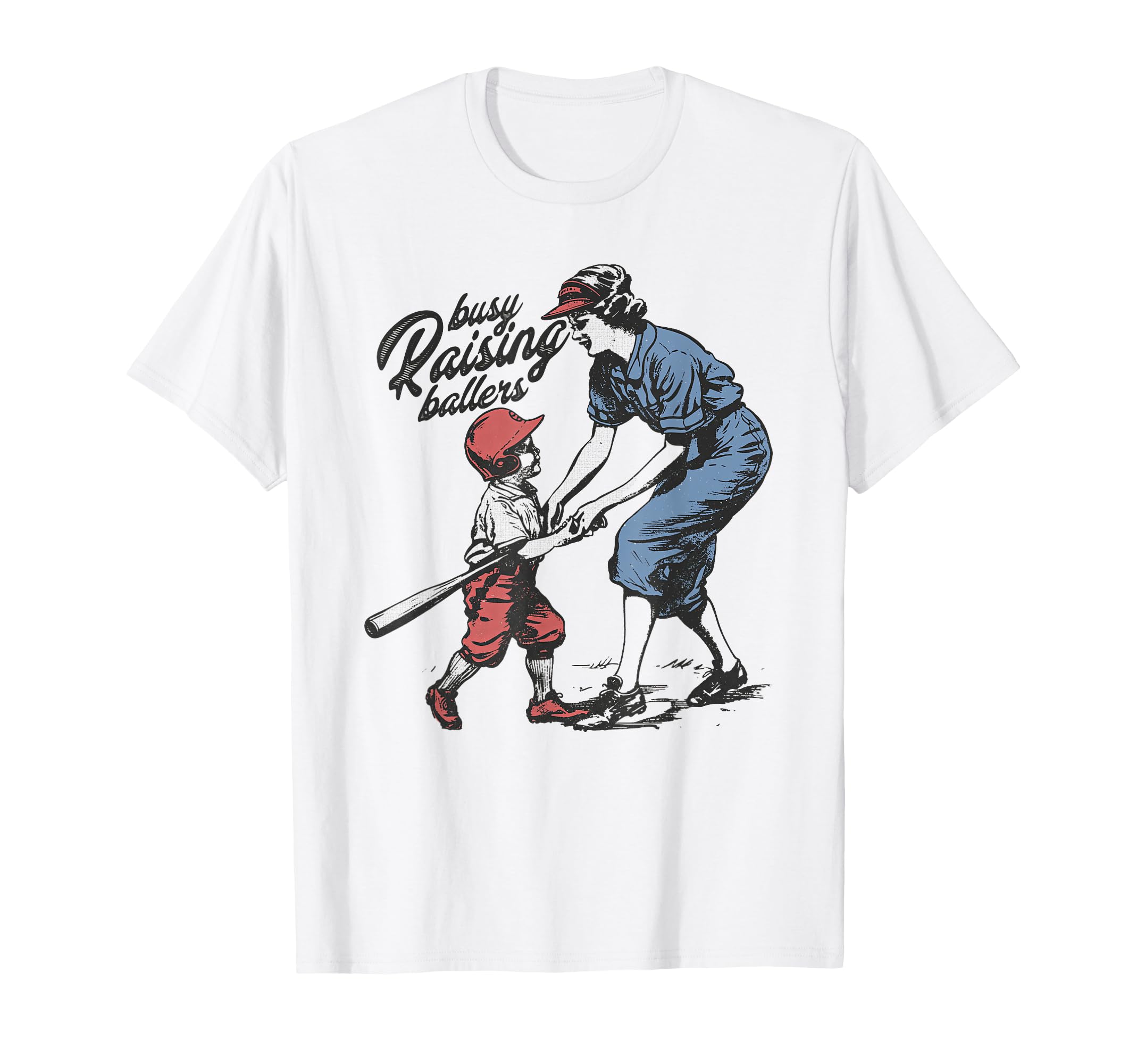Busy Raising Ballers Baseball Mom Coach T-Shirt - Streetwear Style Unisex - T-Shirt, Sweatshirt, Hoodie