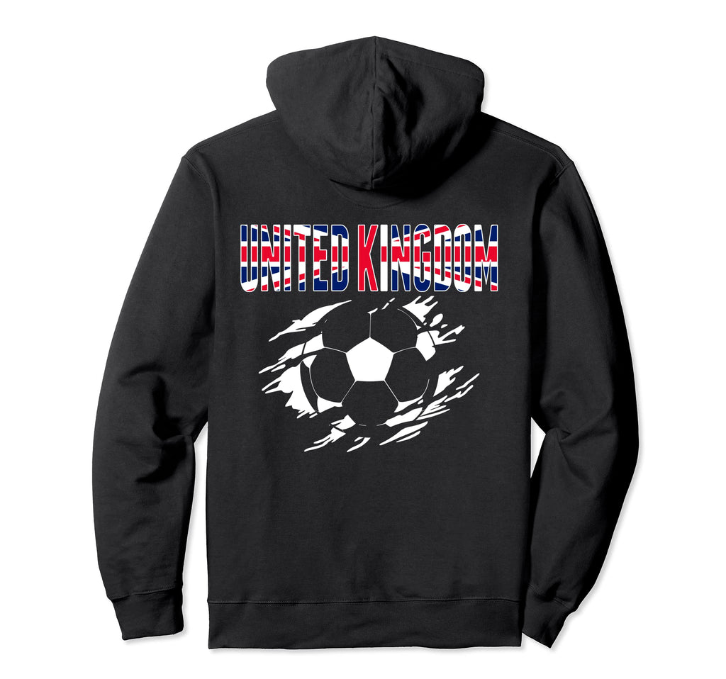 United Kingdom Soccer Fans Jersey British Hoodie - Graphic Print Men Women - T-Shirt, Sweatshirt, Hoodie