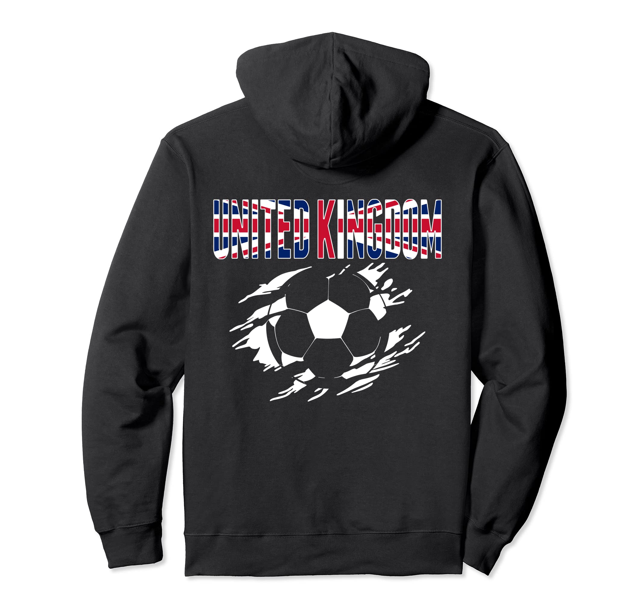 United Kingdom Soccer Fans Jersey British Hoodie - Graphic Print Men Women - T-Shirt, Sweatshirt, Hoodie