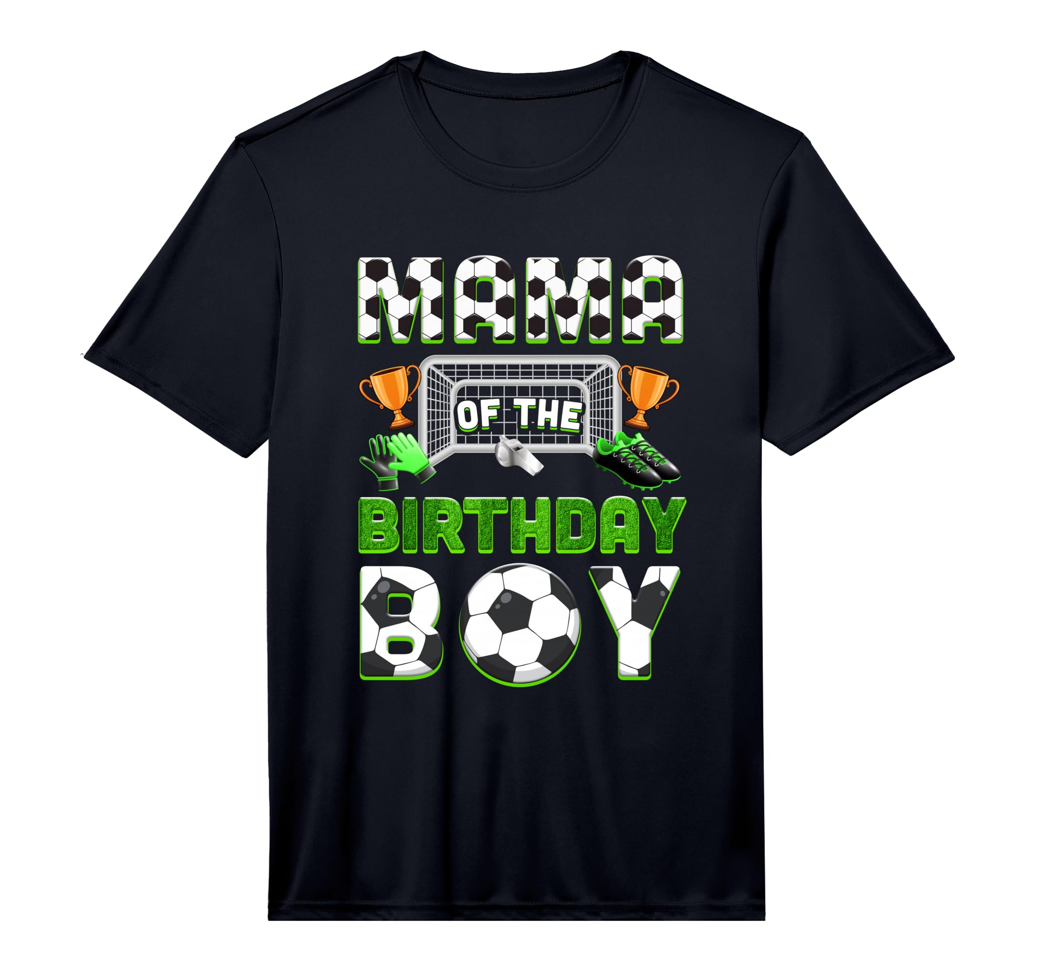 Mens Mama Birthday Soccer Family T-Shirt - Custom Art Print for Adults - T-Shirt, Sweatshirt, Hoodie