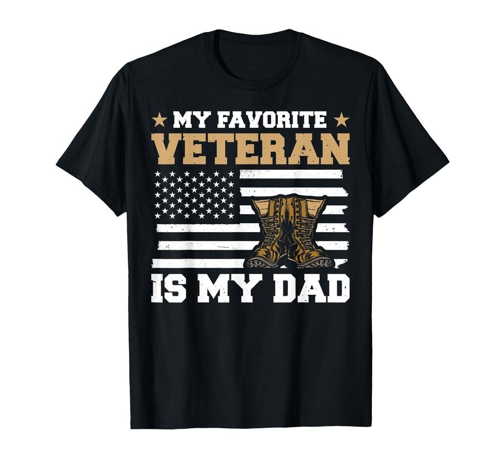 Usa Dad Veteran Father Military T-Shirt - Custom Art Print for Adults - T-Shirt, Sweatshirt, Hoodie