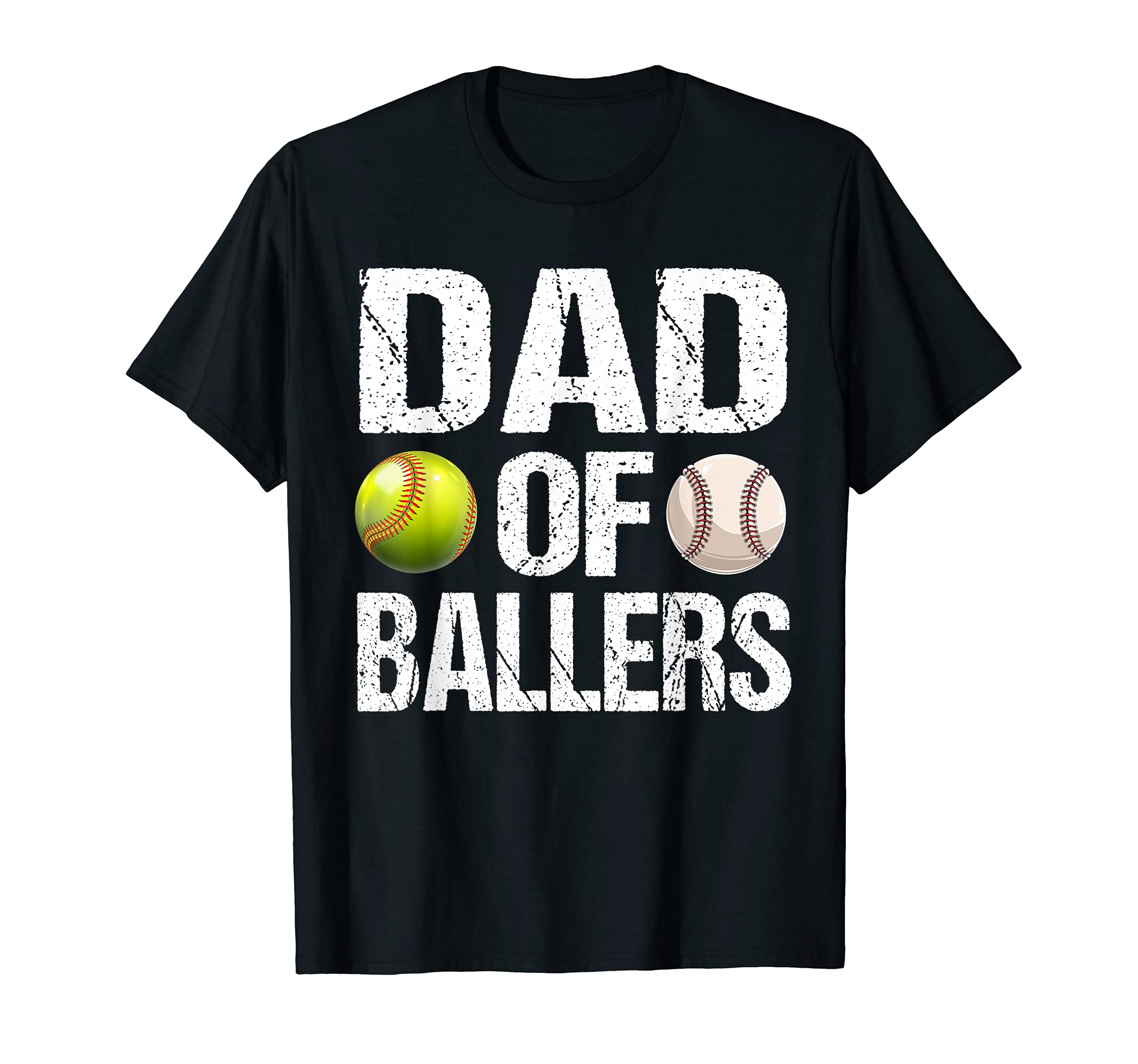 Mens Dad Ballers Baseball T-Shirt - Graphic Print Unisex - T-Shirt, Sweatshirt, Hoodie