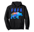 Geometric Papa Bear Minimalist Animal Hoodie - Streetwear Style Unisex - T-Shirt, Sweatshirt, Hoodie