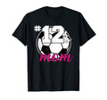 Soccer Mom 12S Mom Number 12 Soccer T-Shirt - Novelty Apparel for Adults - T-Shirt, Sweatshirt, Hoodie