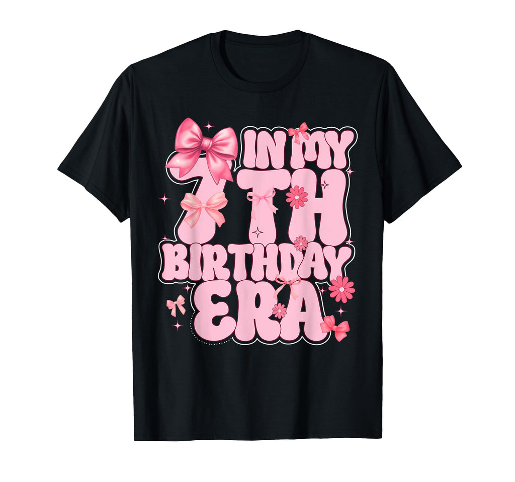 My 7Th Birthday Era 7 Year Old Birthday T-Shirt - Trendy Graphic for Adults - T-Shirt, Sweatshirt, Hoodie