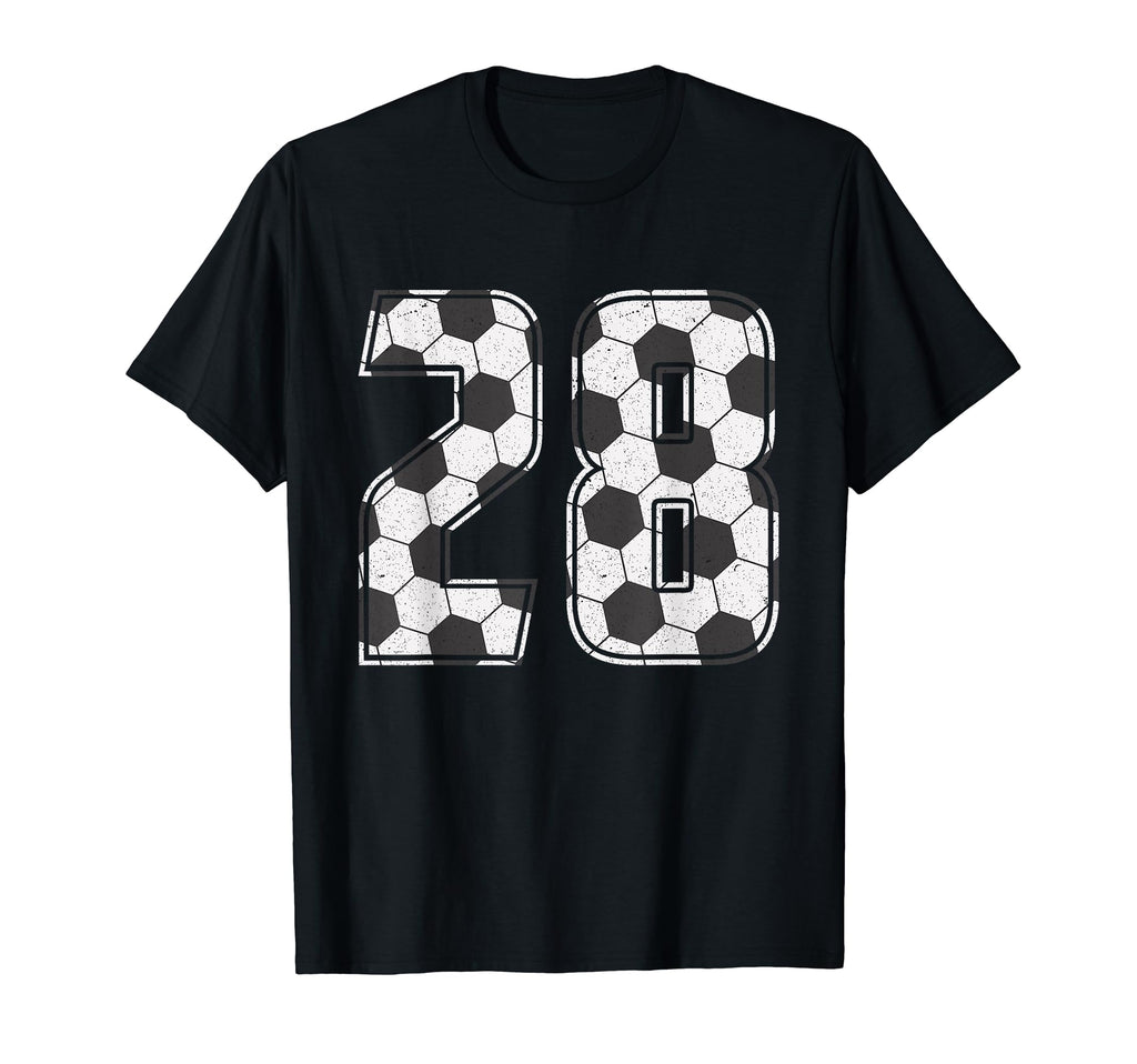 Soccer Player Number 28 Twenty Eight T-Shirt - Aesthetic Graphic Men Women - T-Shirt, Sweatshirt, Hoodie