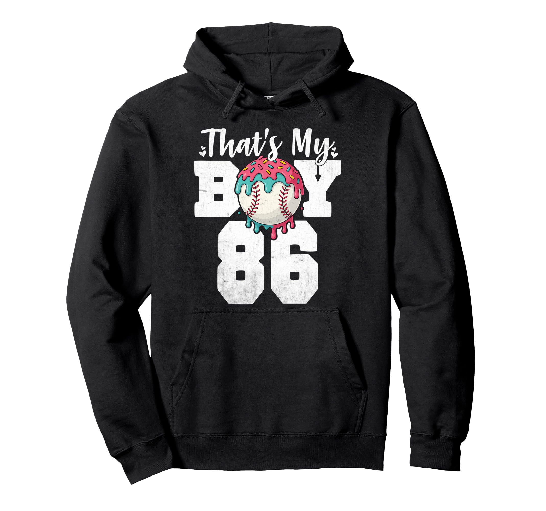 Thats My Baseball 86 Number Mom Dad 86 Hoodie - Novelty Apparel Men Women - T-Shirt, Sweatshirt, Hoodie