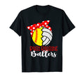 Busy Raising Ballers Softball Baseball T-Shirt - Minimalist Print Unisex - T-Shirt, Sweatshirt, Hoodie