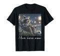 I Live Here Now Funny Soccer Mom Raccoon T-Shirt - Trendy Graphic Unisex - T-Shirt, Sweatshirt, Hoodie
