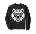 Mens Papa Bear Face Sunglasses Sweatshirt - Minimalist Print Men Women - T-Shirt, Sweatshirt, Hoodie