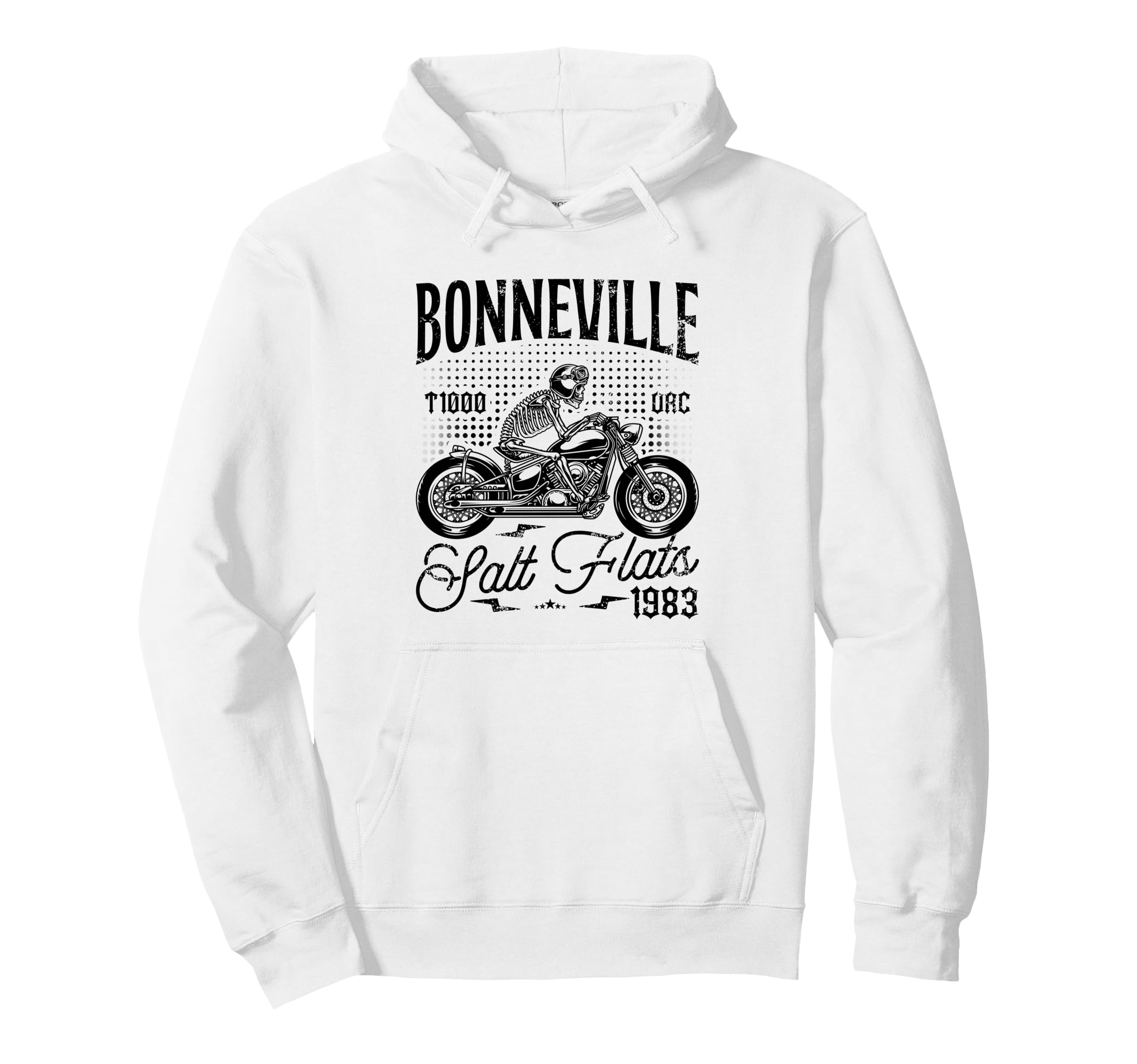 Bonneville Salt Flats Motorcycle Racing Hoodie - Unique Graphic Men Women - T-Shirt, Sweatshirt, Hoodie