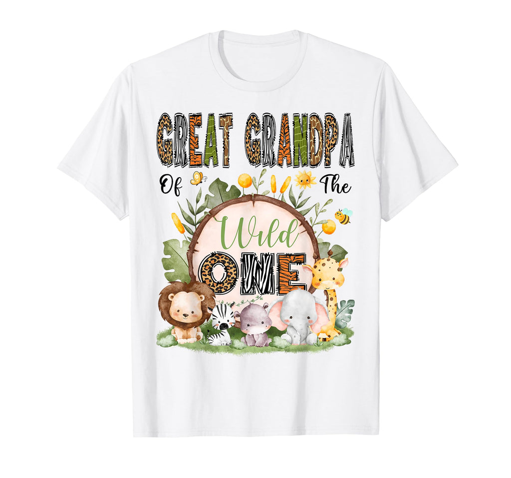Great Grandpa Wild One 1St Birthday T-Shirt - Minimalist Print Men Women - T-Shirt, Sweatshirt, Hoodie
