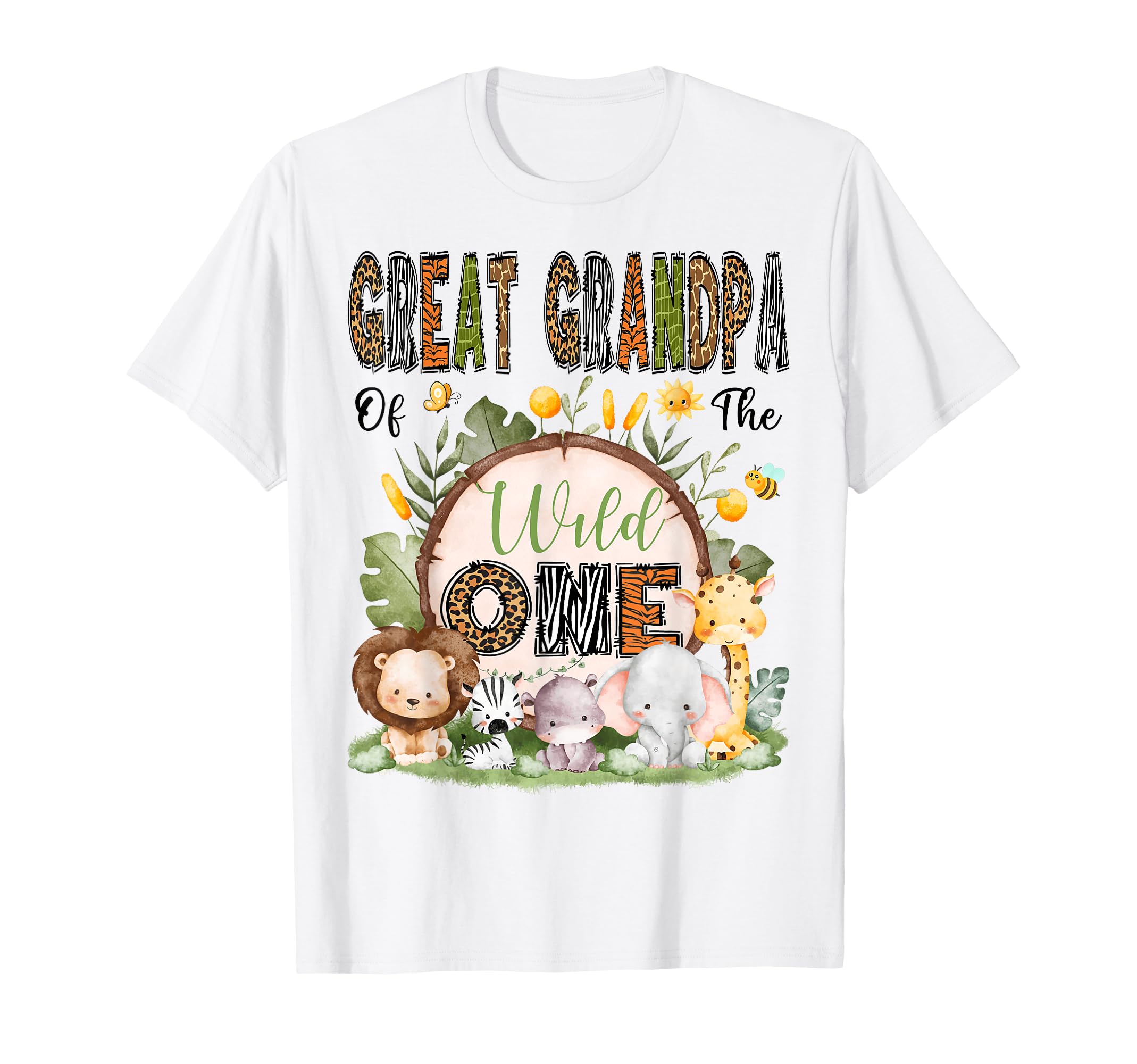 Great Grandpa Wild One 1St Birthday T-Shirt - Minimalist Print Men Women - T-Shirt, Sweatshirt, Hoodie