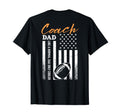 Football Coach Dad Usa American Flag T-Shirt - Streetwear Style Unisex - T-Shirt, Sweatshirt, Hoodie