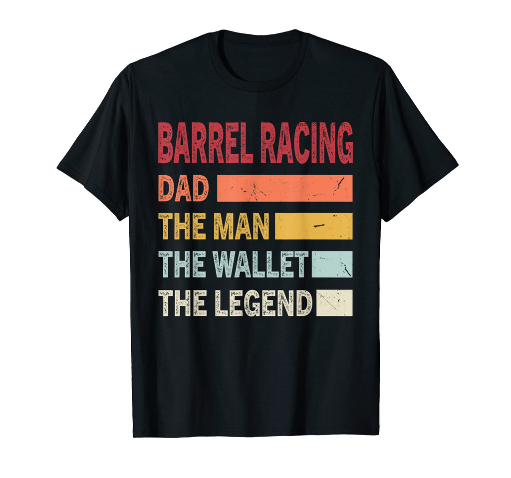 Mens Funny Barrel Racing Dad Wallet T-Shirt - Custom Art Print Unisex - T-Shirt, Sweatshirt, Hoodie