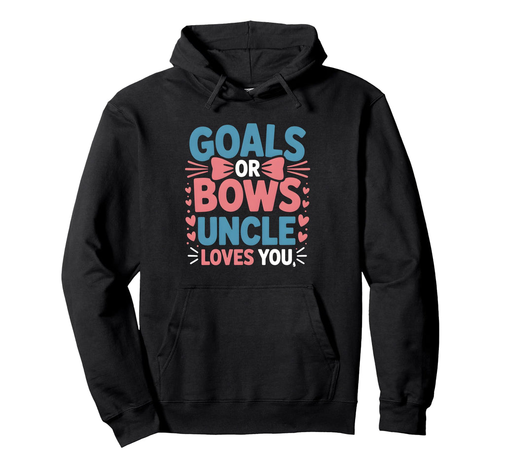 Soccer Gender Reveal Party Uncle Hoodie - Minimalist Print for Adults - T-Shirt, Sweatshirt, Hoodie