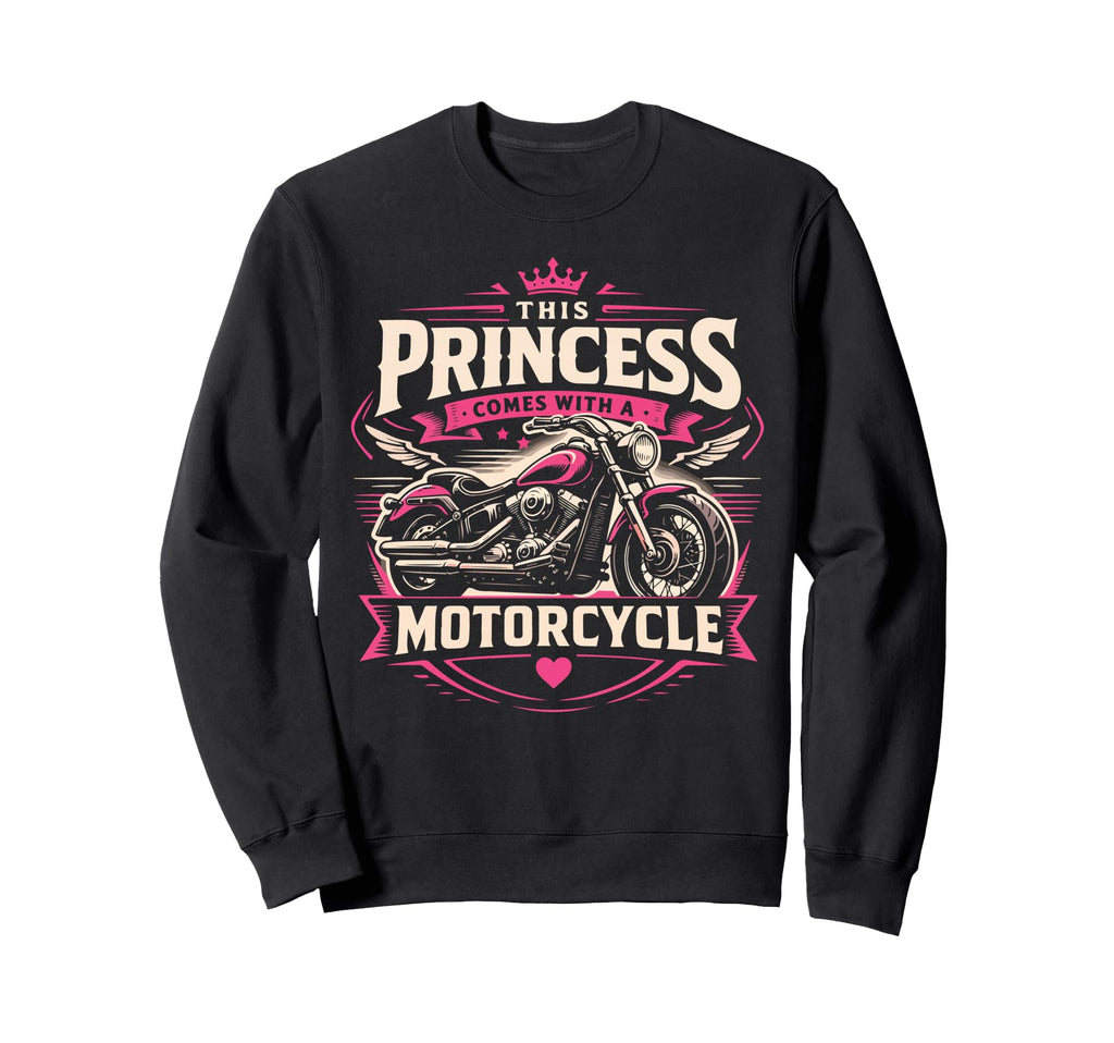 Motorcycle Biker Female This Sweatshirt - Trendy Graphic for Adults - T-Shirt, Sweatshirt, Hoodie