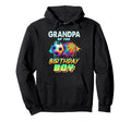 Grandpa Birthday Basketball Soccer Hoodie - Trendy Graphic for Adults - T-Shirt, Sweatshirt, Hoodie