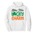 Little Miss Luck Charm Funny Irish Mom Dad Hoodie - Custom Art Print Unisex - T-Shirt, Sweatshirt, Hoodie