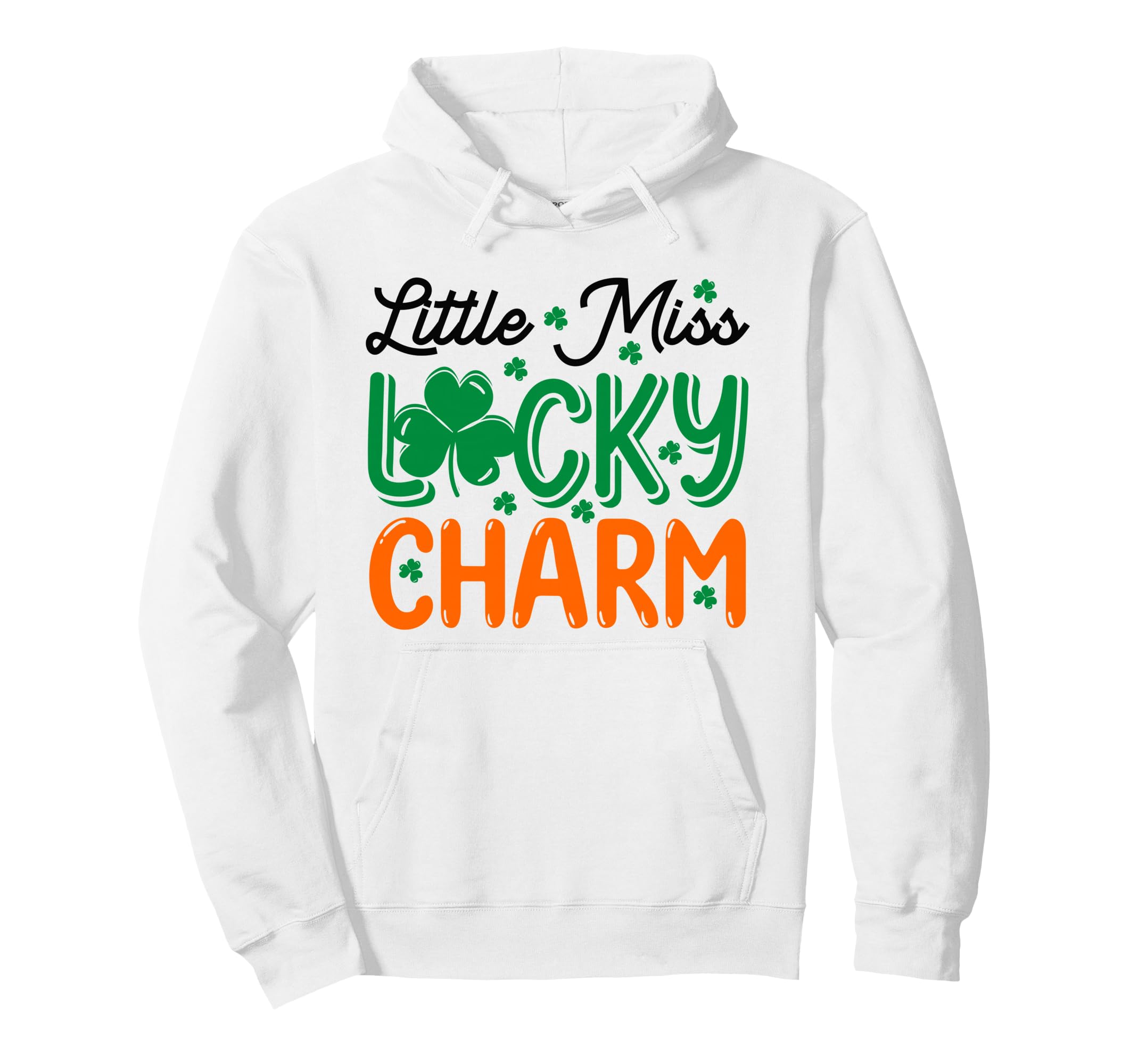 Little Miss Luck Charm Funny Irish Mom Dad Hoodie - Custom Art Print Unisex - T-Shirt, Sweatshirt, Hoodie