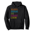 Grandpa Husband Dad Karaoke Legend Hoodie - Trendy Graphic Men Women - T-Shirt, Sweatshirt, Hoodie