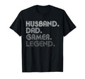 Husband Dad Gamer Funny Gaming Video T-Shirt - Novelty Apparel for Adults - T-Shirt, Sweatshirt, Hoodie