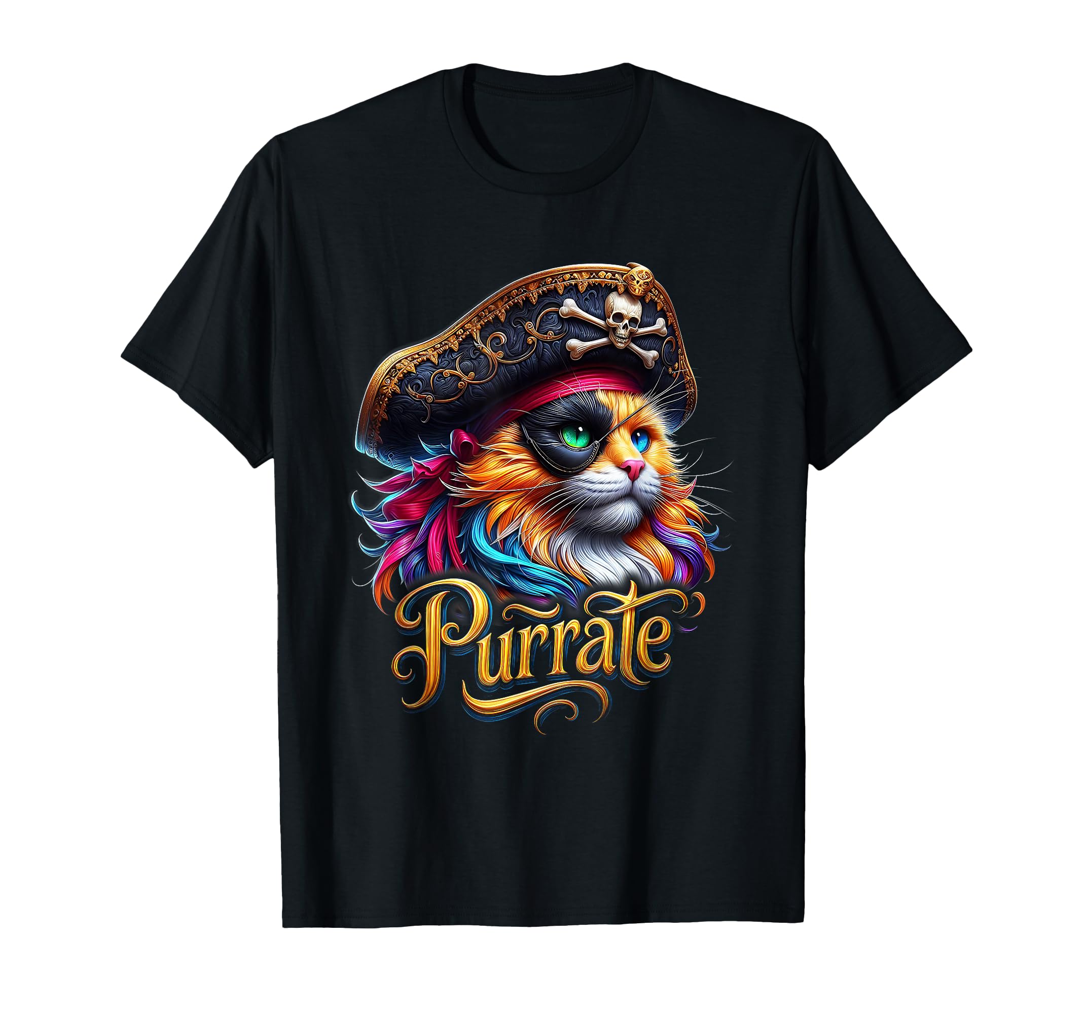Cat Pirates Cat Purrate Cat Kitty T-Shirt - Fun Novelty Design Unisex - T-Shirt, Sweatshirt, Hoodie