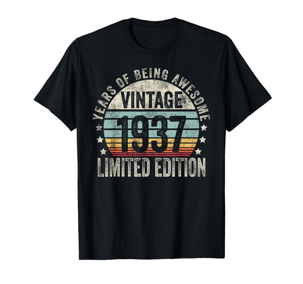 1937 T Shirts Funny 1937 Birthday T-Shirt - Casual Everyday Wear for Adults - T-Shirt, Sweatshirt, Hoodie