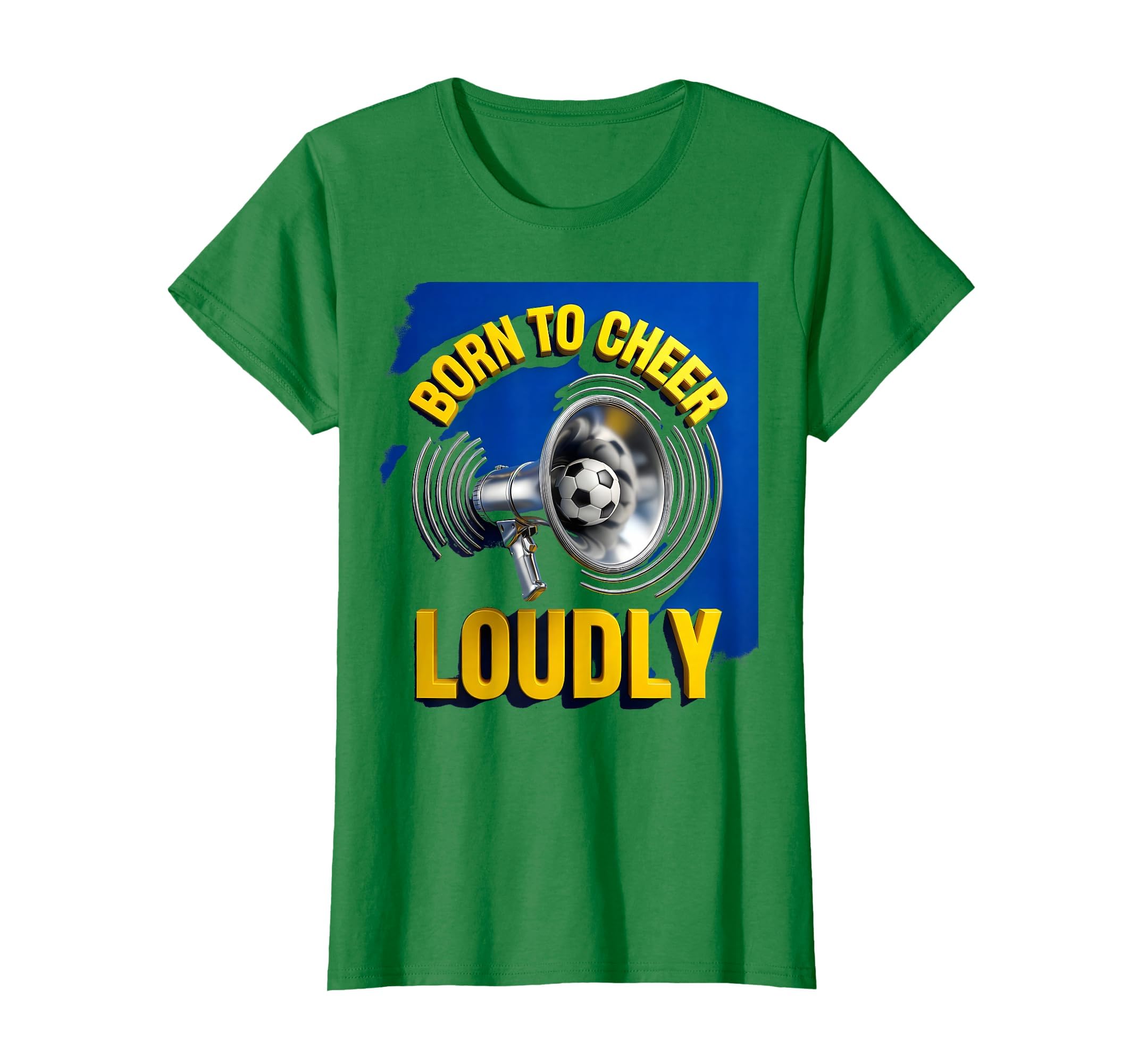 Born To Cheer Loudly Soccer Mom T-Shirt - Minimalist Print Unisex - T-Shirt, Sweatshirt, Hoodie