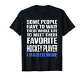 Favorite Hockey Player I Raised Mine Mom T-Shirt - Minimalist Print Unisex - T-Shirt, Sweatshirt, Hoodie
